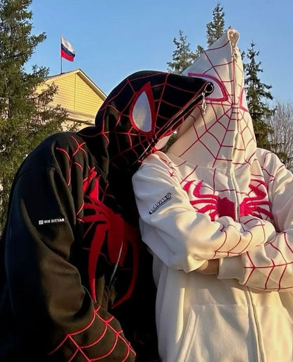 Trendy Spiderman Zipper Hoodie (UNISEX)