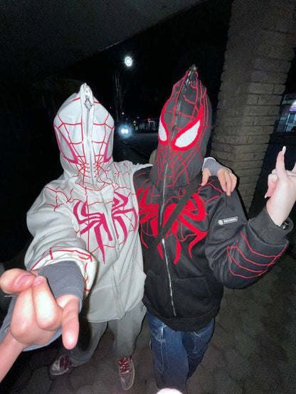 Trendy Spiderman Zipper Hoodie (UNISEX)