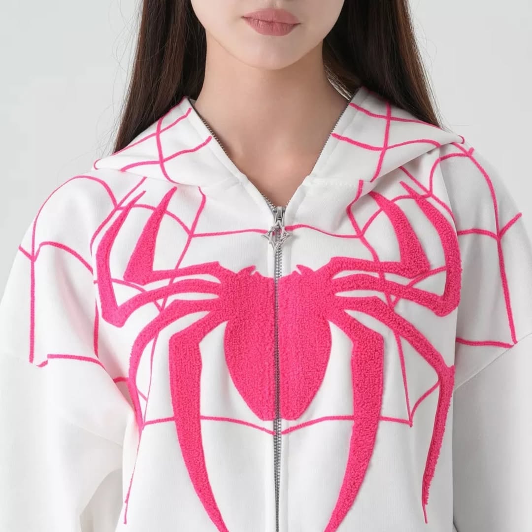 Trendy Spiderman Zipper Hoodie (UNISEX)