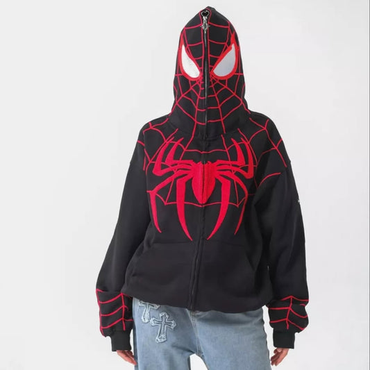 Trendy Spiderman Zipper Hoodie (UNISEX)