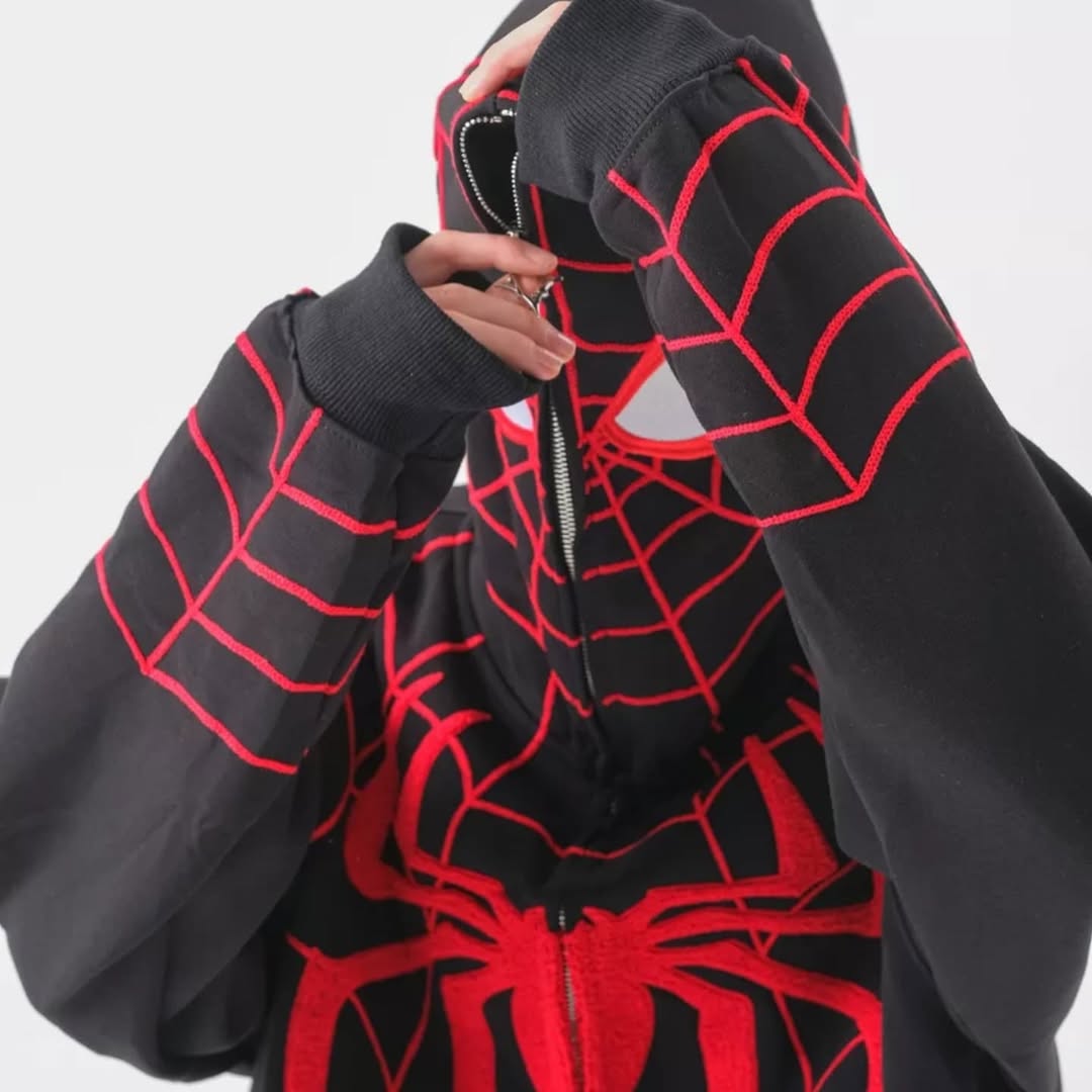 Trendy Spiderman Zipper Hoodie (UNISEX)