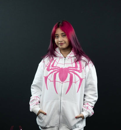 Trendy Spiderman Zipper Hoodie (UNISEX)