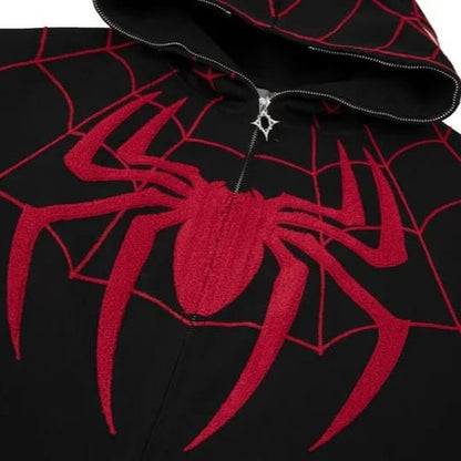 Trendy Spiderman Zipper Hoodie (UNISEX)